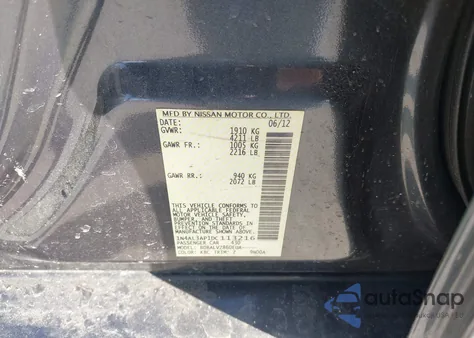 2013 Nissan Altima 2.5 Sl from USA, damaged, VIN 1N4AL3AP1DC113216